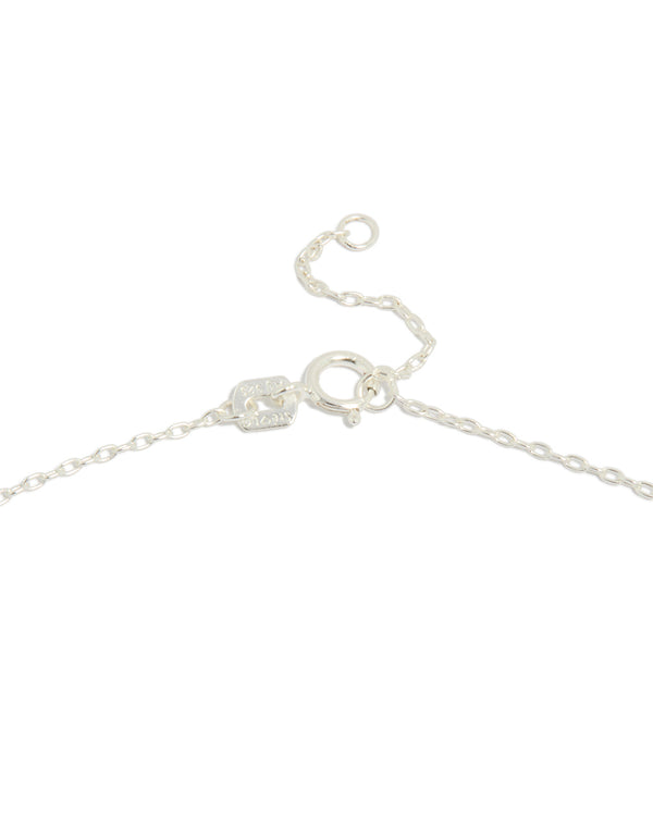 Sterling Silver Cubic Zirconia Cross Pendant Necklace