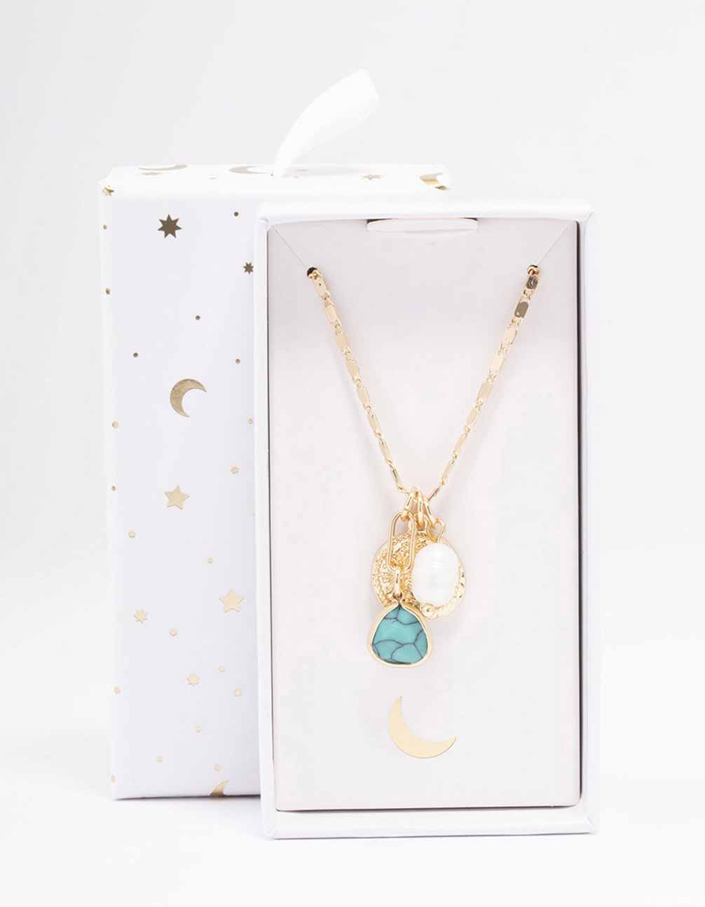Gold Coin Freshwater Pearl Coin Necklace
