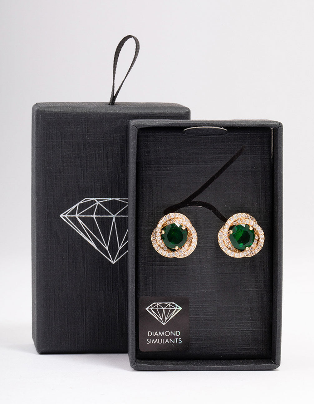 Double weave Gold Halo Earrings
