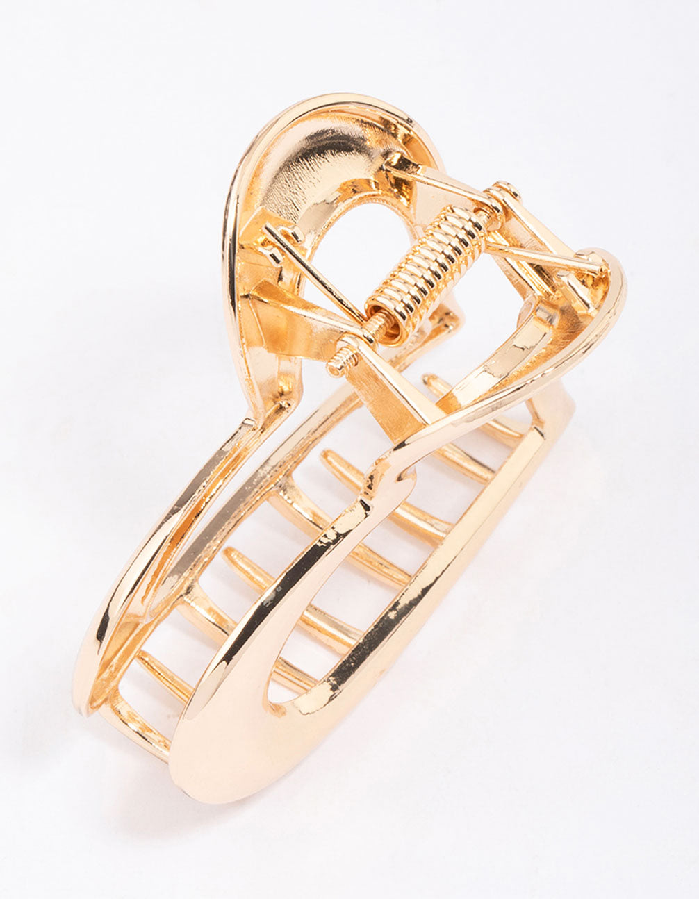 Gold Small Heart Hair Claw Clip