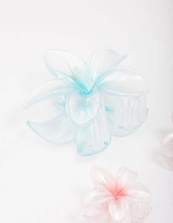 Hibiscus Hair Claw Clip 3-Pack