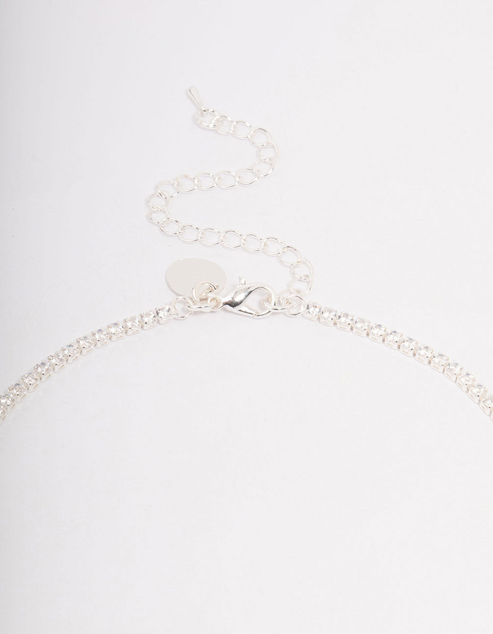 Silver Solitaire Necklace & Earring Jewellery Set