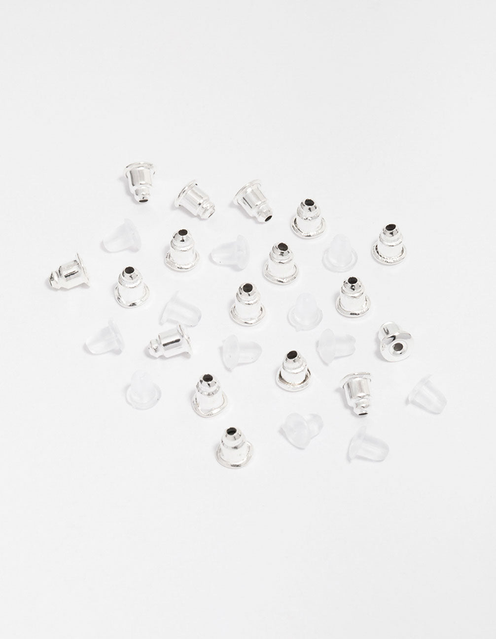 Silver & Silicone Mixed Earring Backing Kit