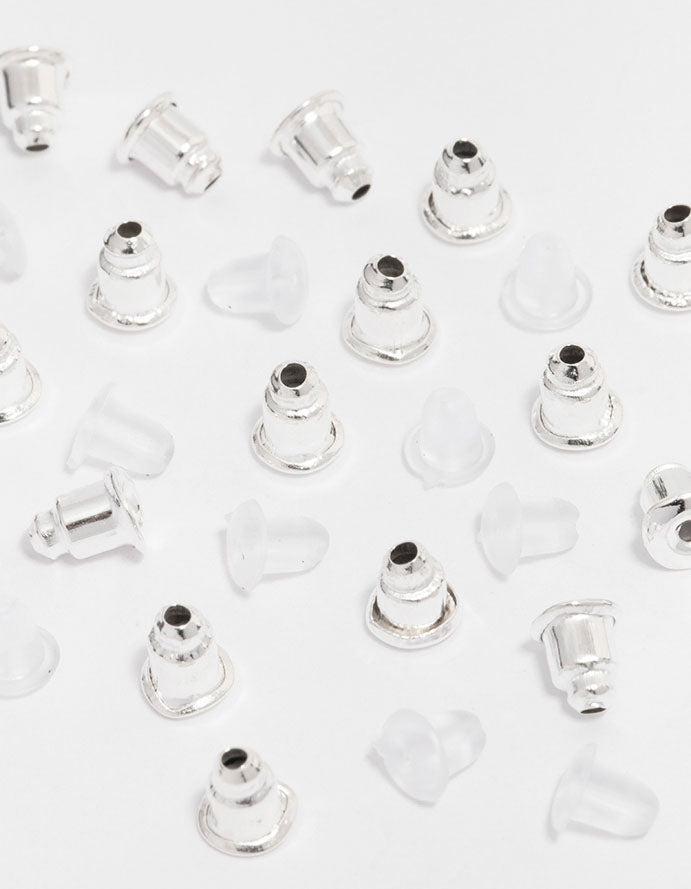 Silver & Silicone Mixed Earring Backing Kit