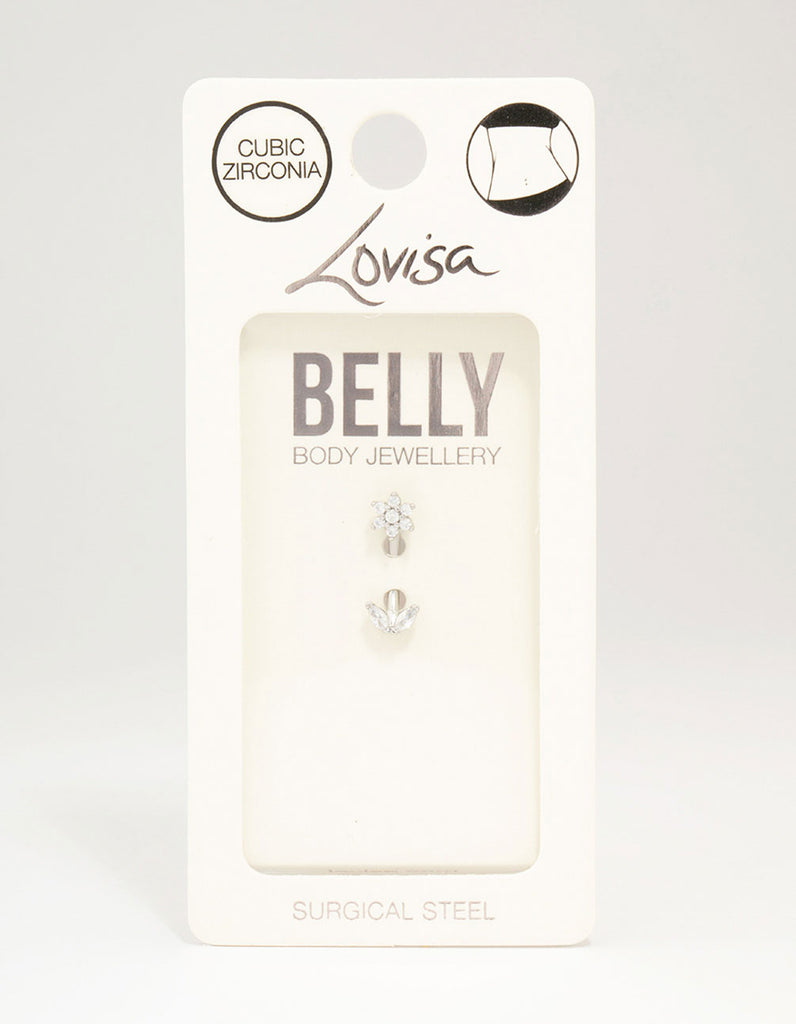Surgical Steel Mini Flower Belly Piercing Lovisa