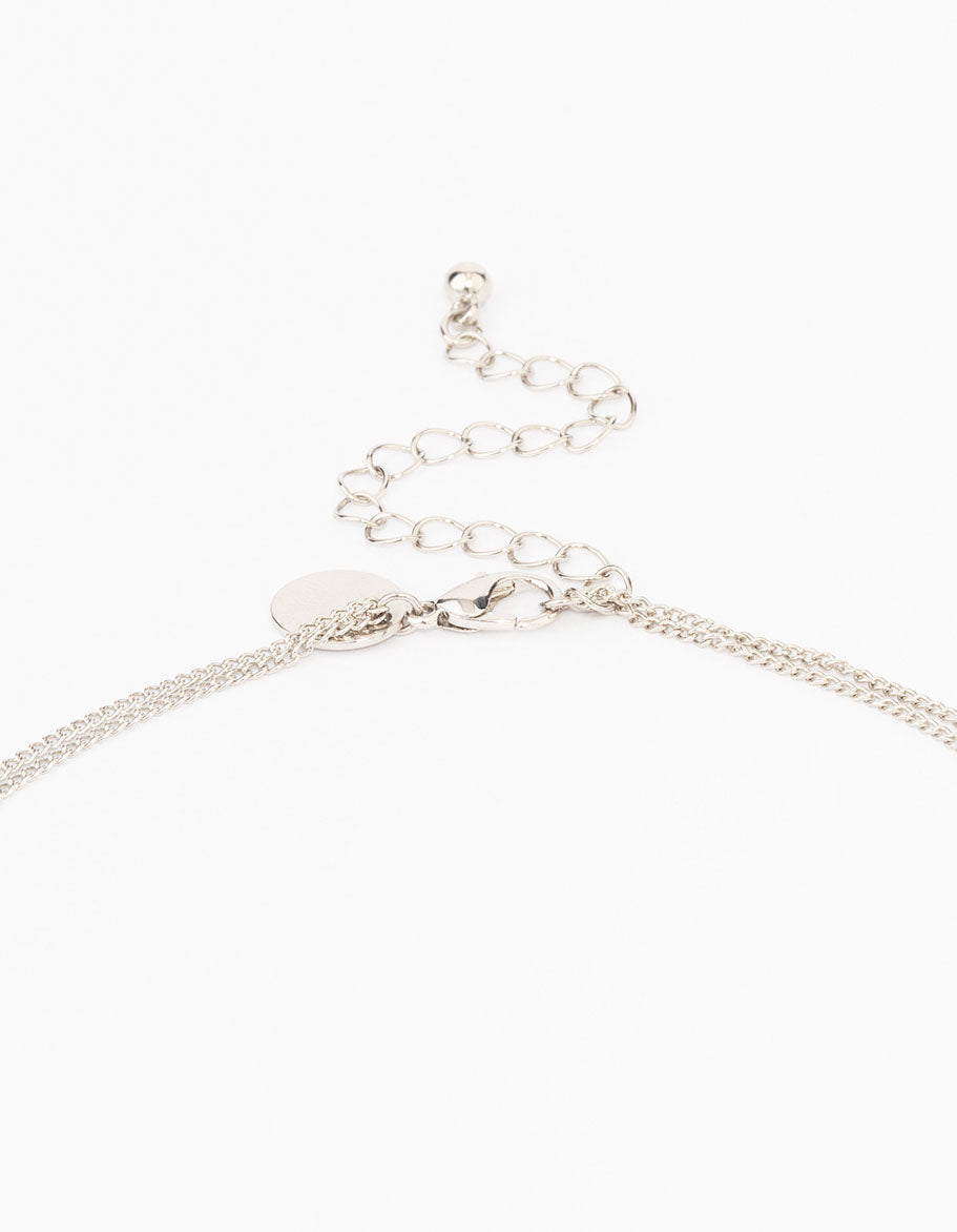 Silver Lariat Silver Necklace
