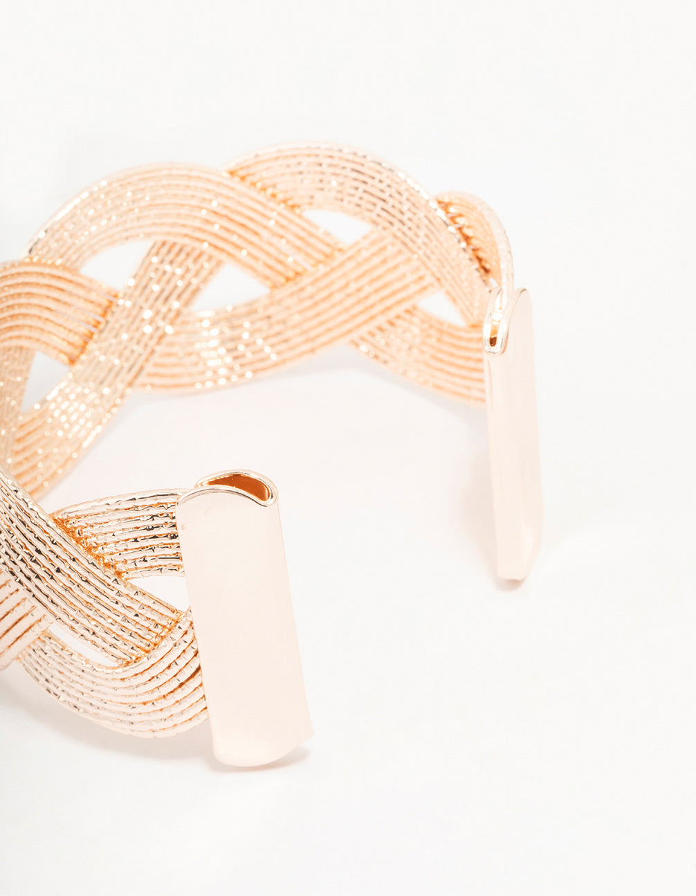Rose Gold Twisted Wrist Cuff