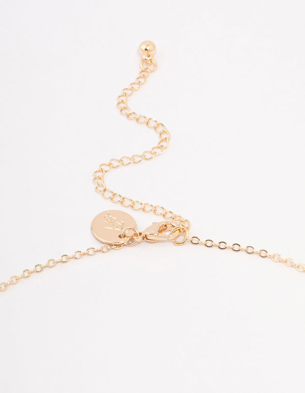 Gold Heart Locket Pendant Necklace