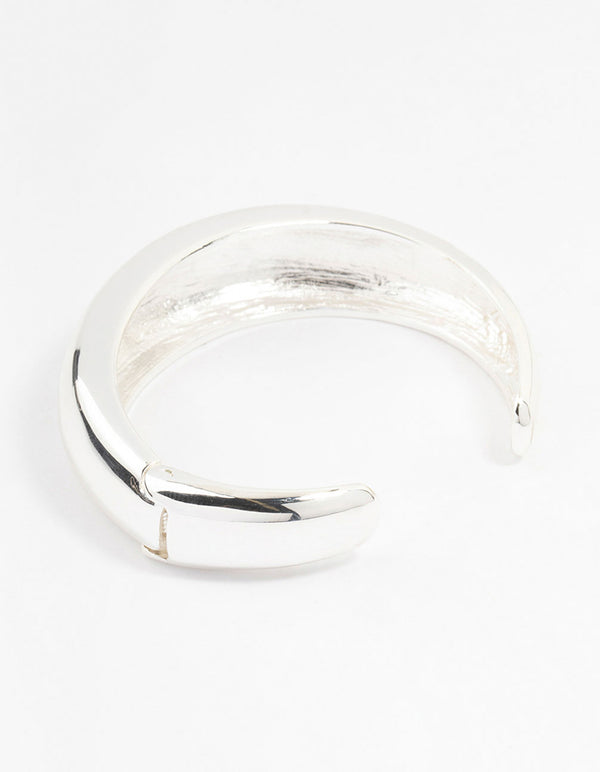 Silver Plated Round Wrist Cuff