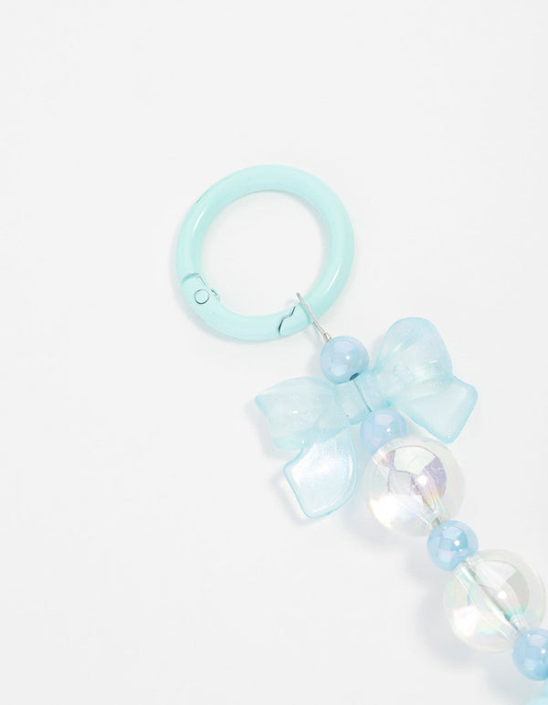 Blue Cloud Bow Keychain