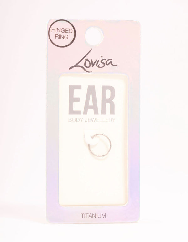 Titanium Plain Clicker Ring