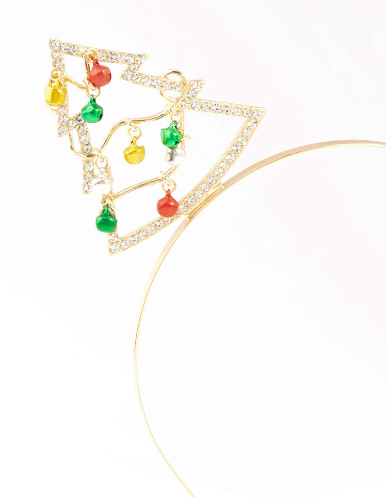 Yellow, Green & Red Bells Gold Headband Lovisa