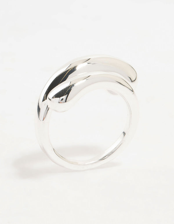 Silver Plated Slim Wrapped Ring