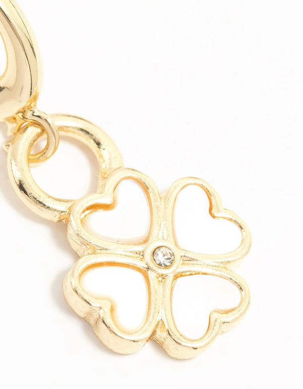 Gold Plated Opulent Shamrock Charm