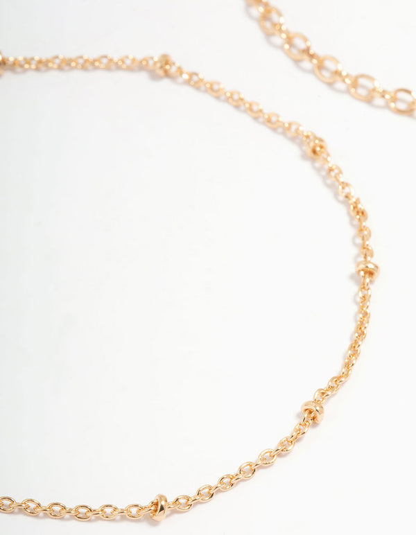 Gold Diamante Butterfly Bracelets 2- Pack