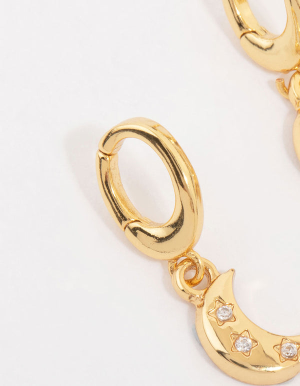 Gold Plated Celestial Charms 3-Pack