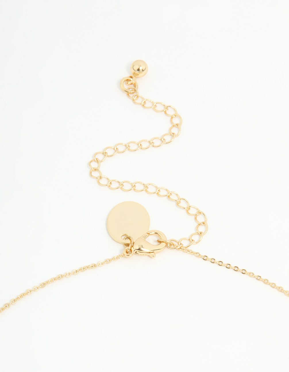 Gold Plated Cubic Zirconia Butterfly Teardrop Necklace