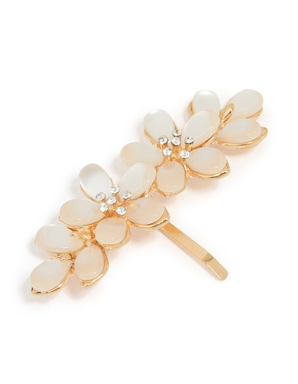 Gold Flower Hair Hook