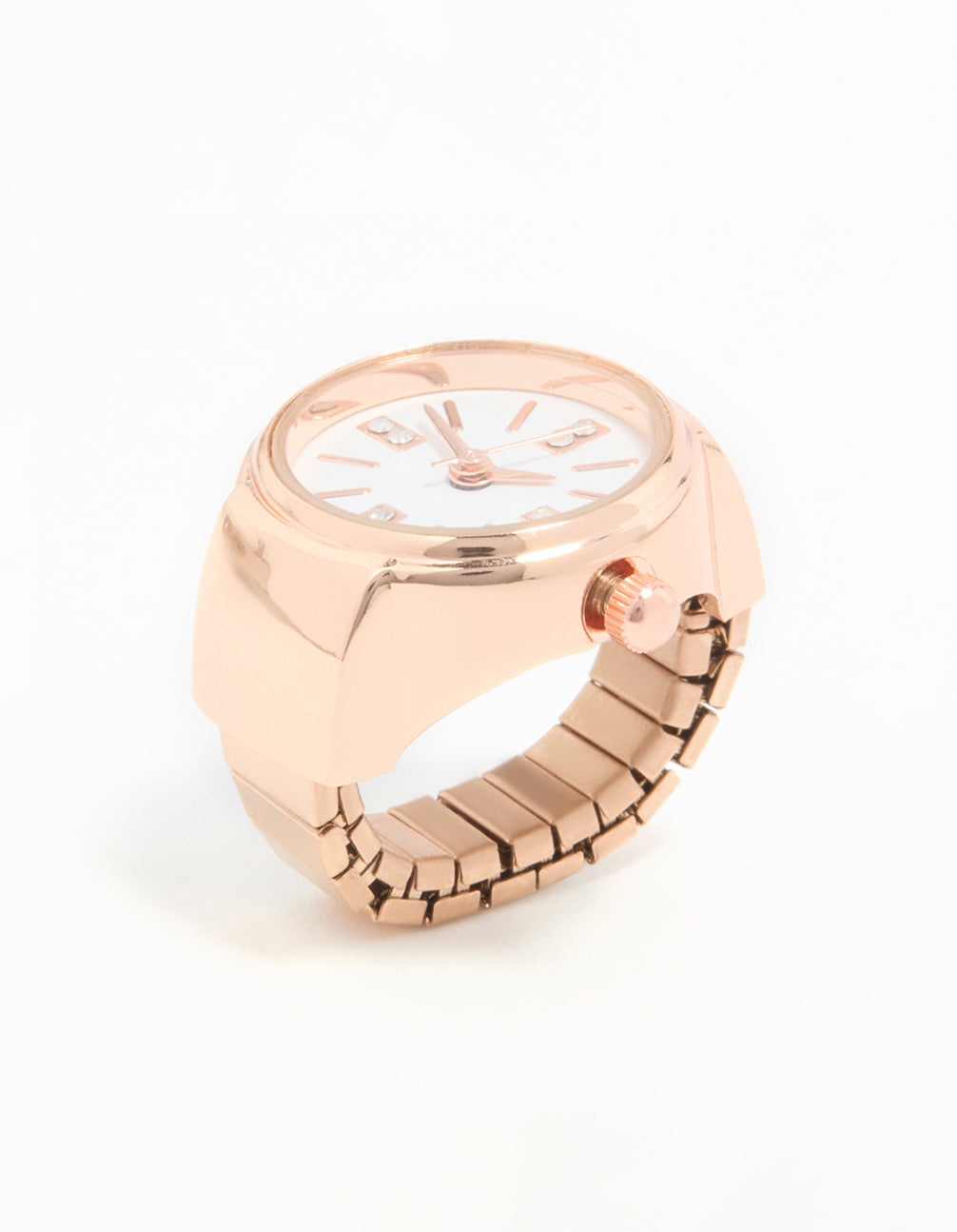 Rose Gold Statement Watch Ring