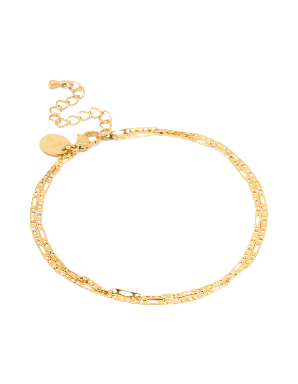 Waterproof Gold Plated Stainless Steel Layered Anklet