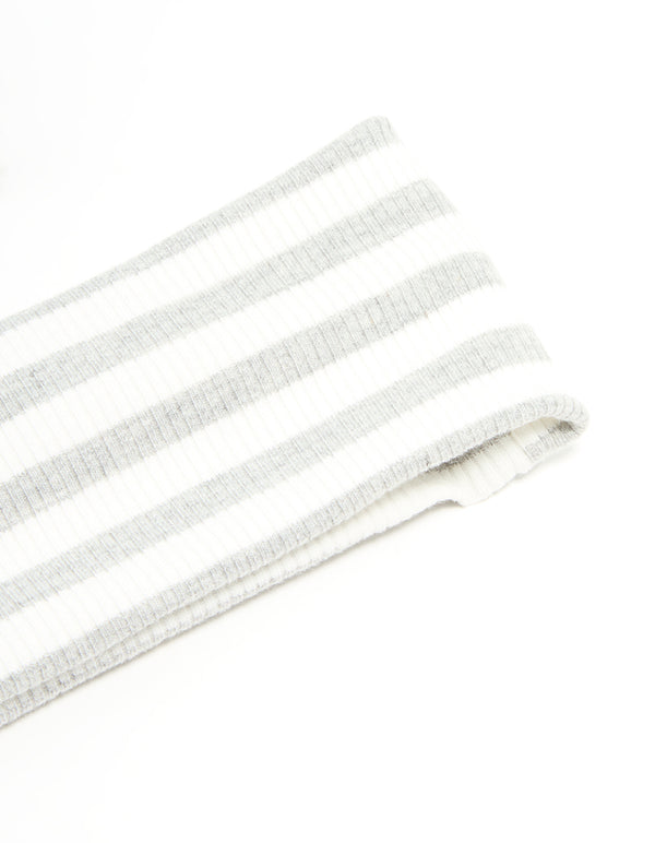 Blue, Grey & White Striped Stretch Fabric Headbands 2-Pack