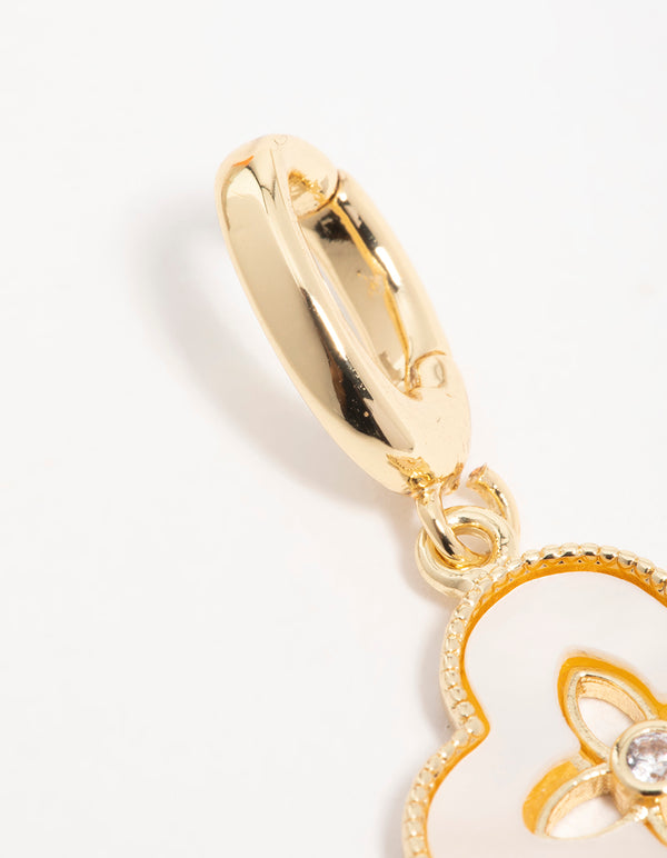 Gold Floral Petal Charm