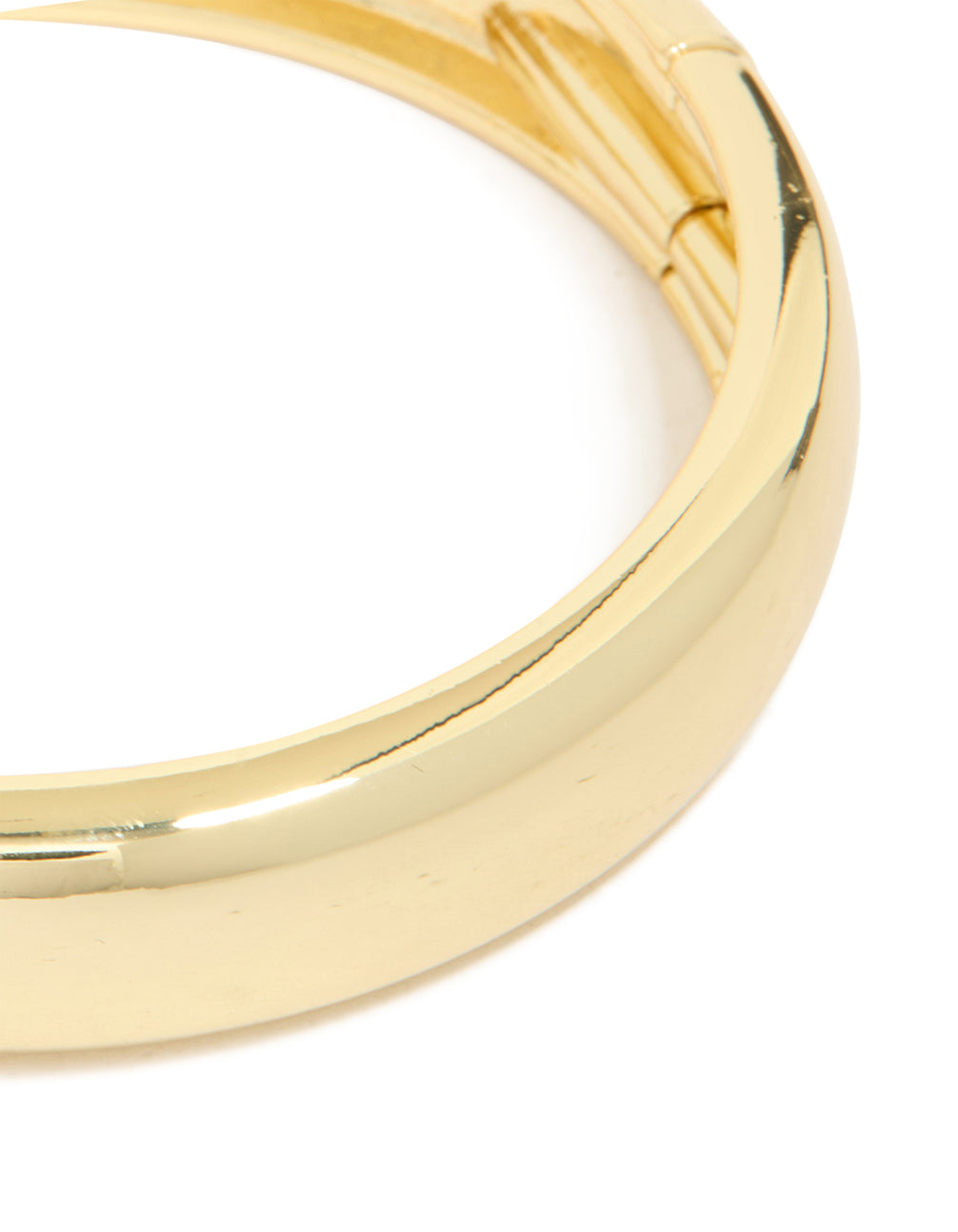 Gold Plated Smooth Hinged Bangle