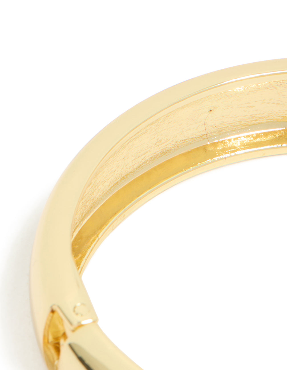 Gold Plated Smooth Hinged Bangle