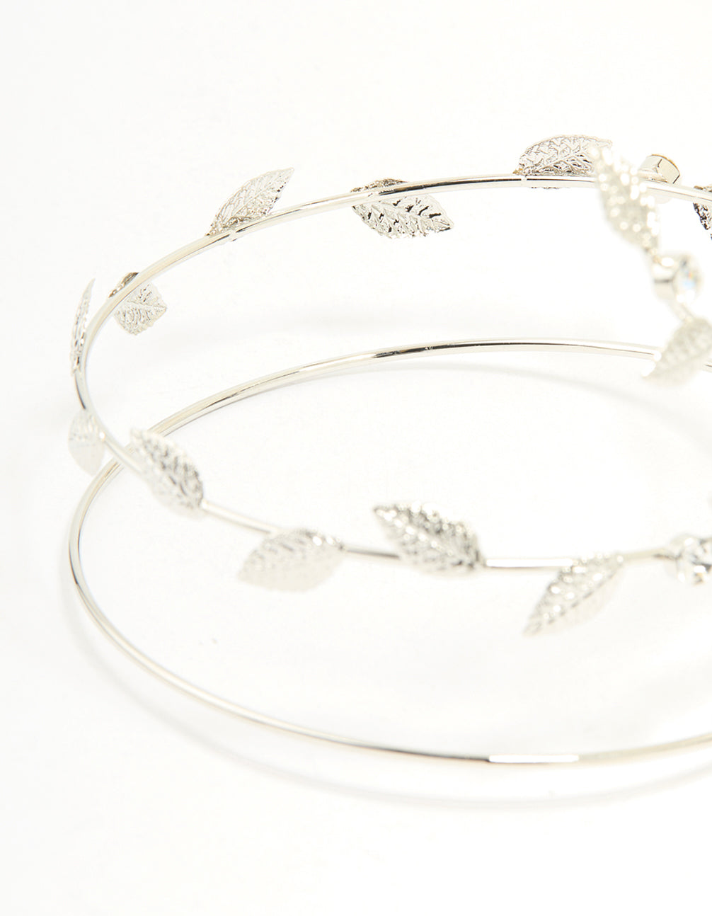 Silver Leaf Wrap Arm Cuff