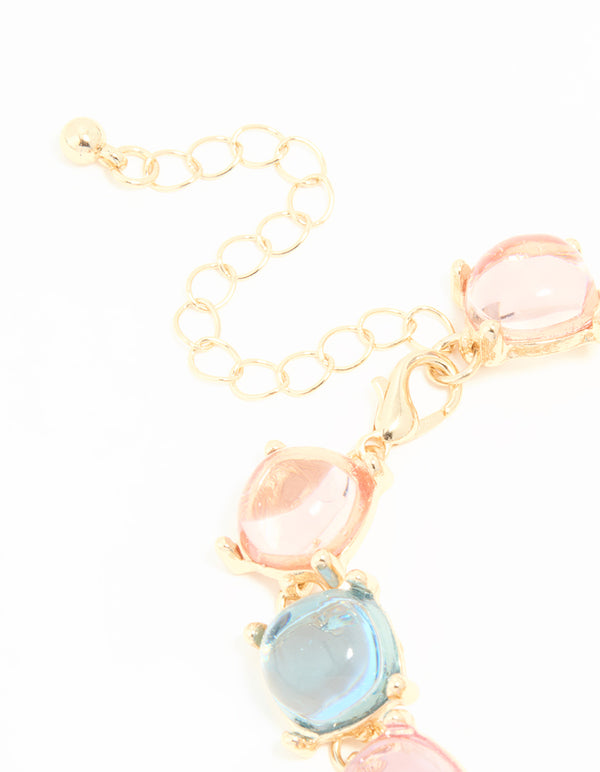 Gold Pastel Diamantes Bracelet