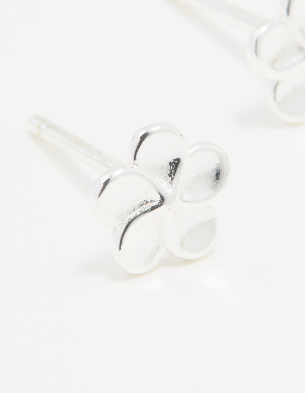 Sterling Silver Frangipani Stud Earrings