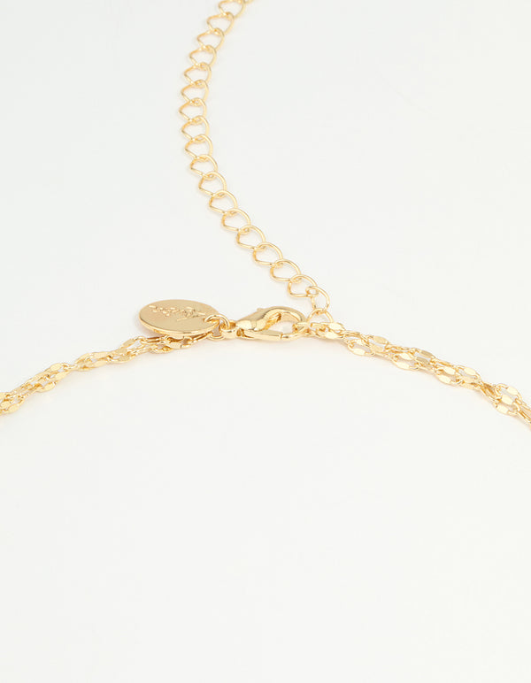 Gold Plated Plain Chain Waist Chain