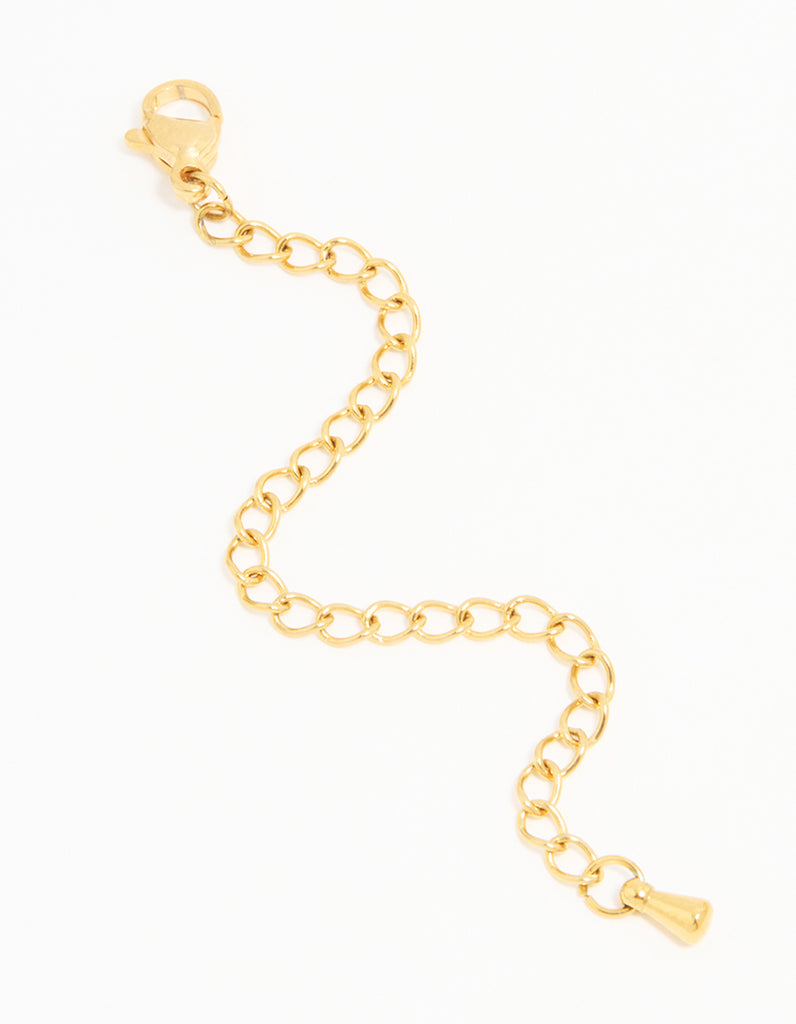 Waterproof Gold Plated Stainless Steel Necklace Extender Chain