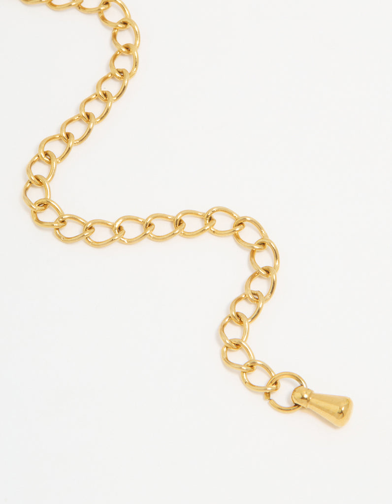 Waterproof Gold Plated Stainless Steel Necklace Extender Chain