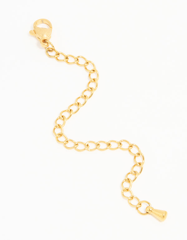 Waterproof Gold Plated Stainless Steel Necklace Extender Chain