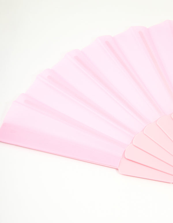 Pink Folding Fan