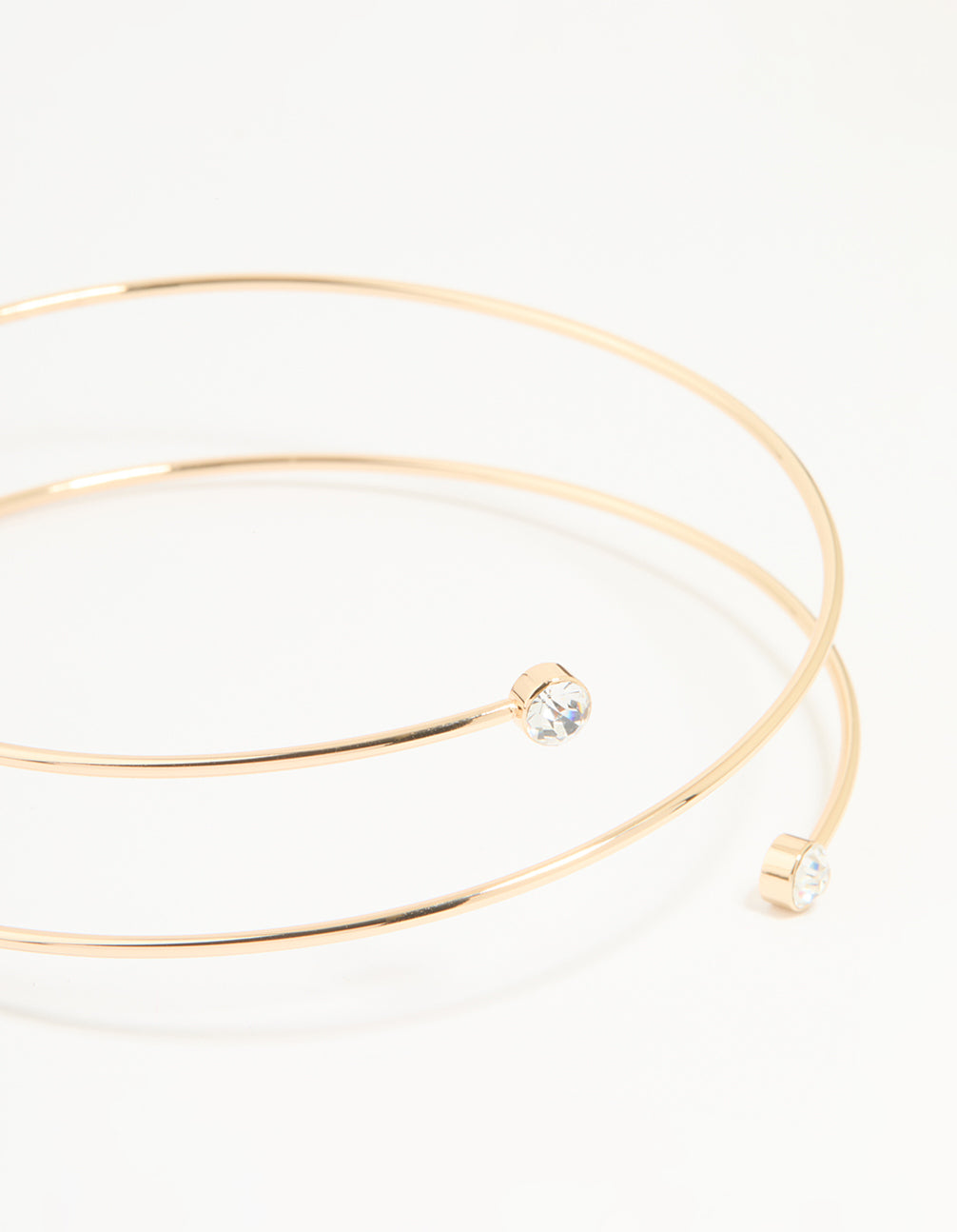 Gold Diamante Wrap Arm Cuff