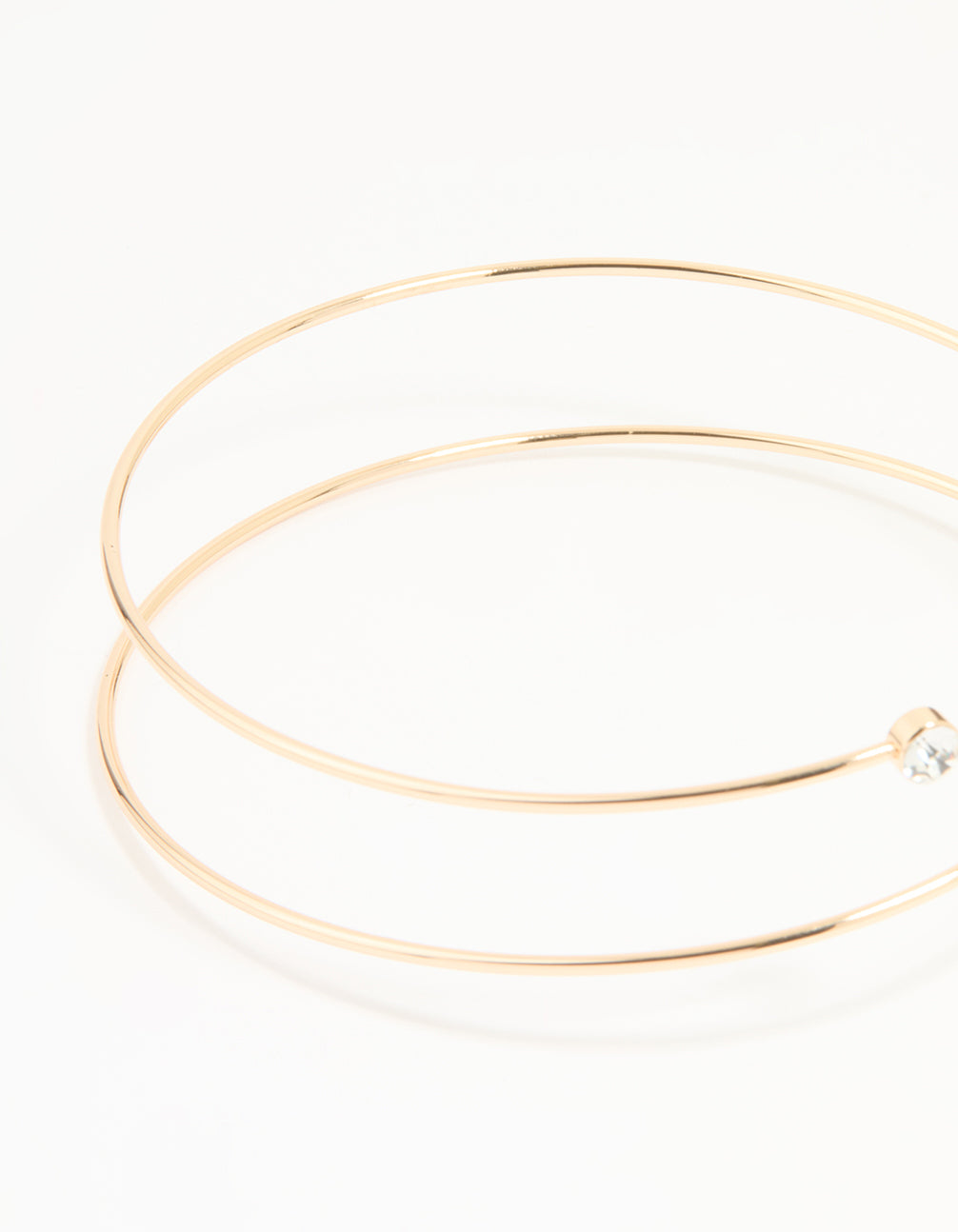 Gold Diamante Wrap Arm Cuff
