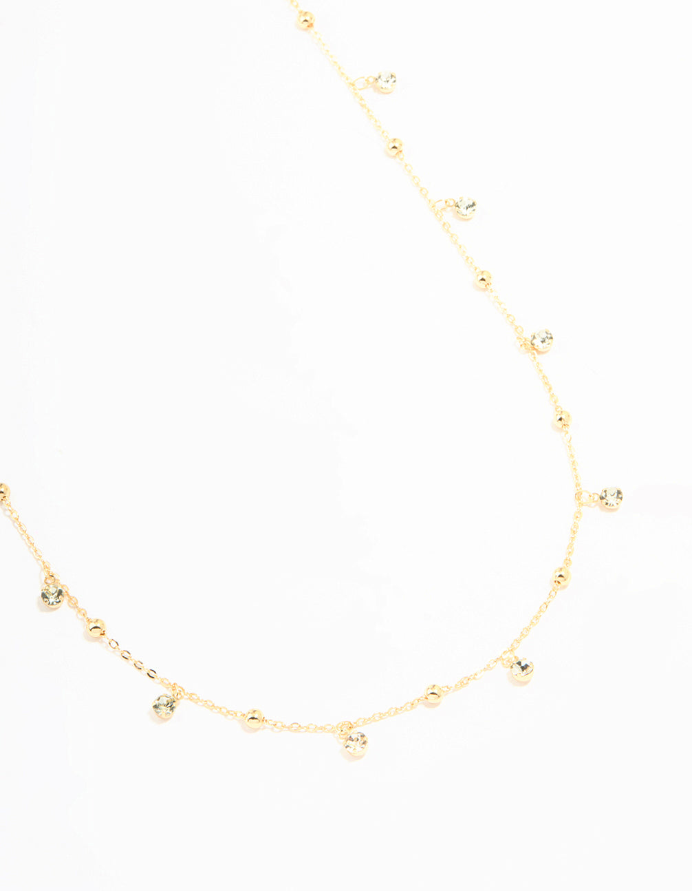 Gold Diamante & Ball Waist Chain