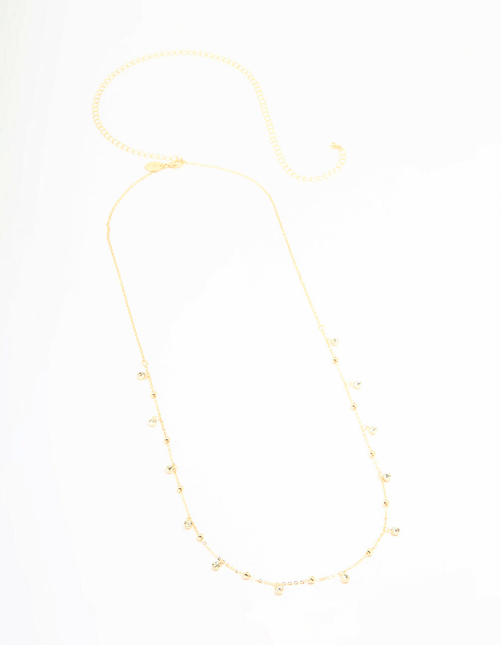 Gold Diamante & Ball Waist Chain