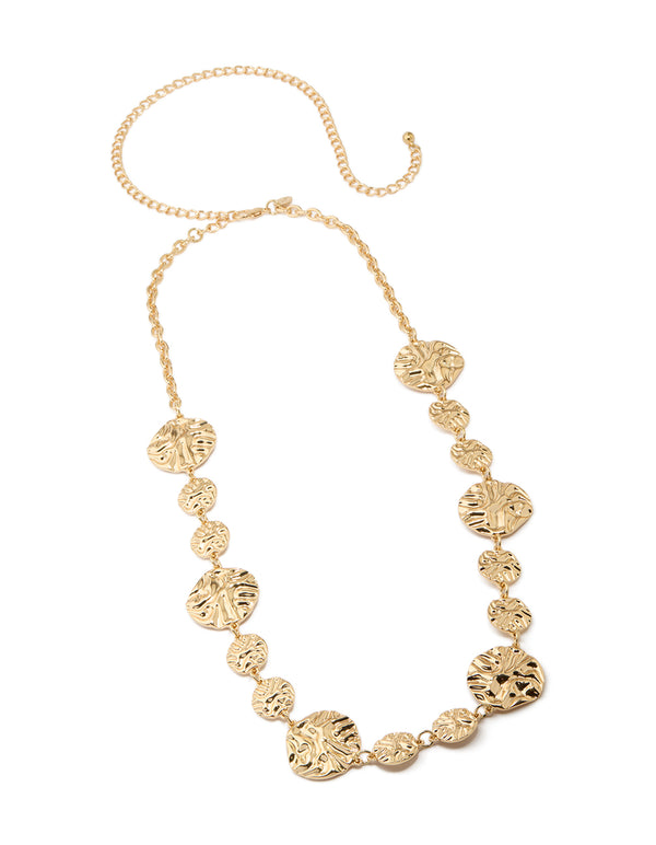 Gold Molten Mixed Coin Belt