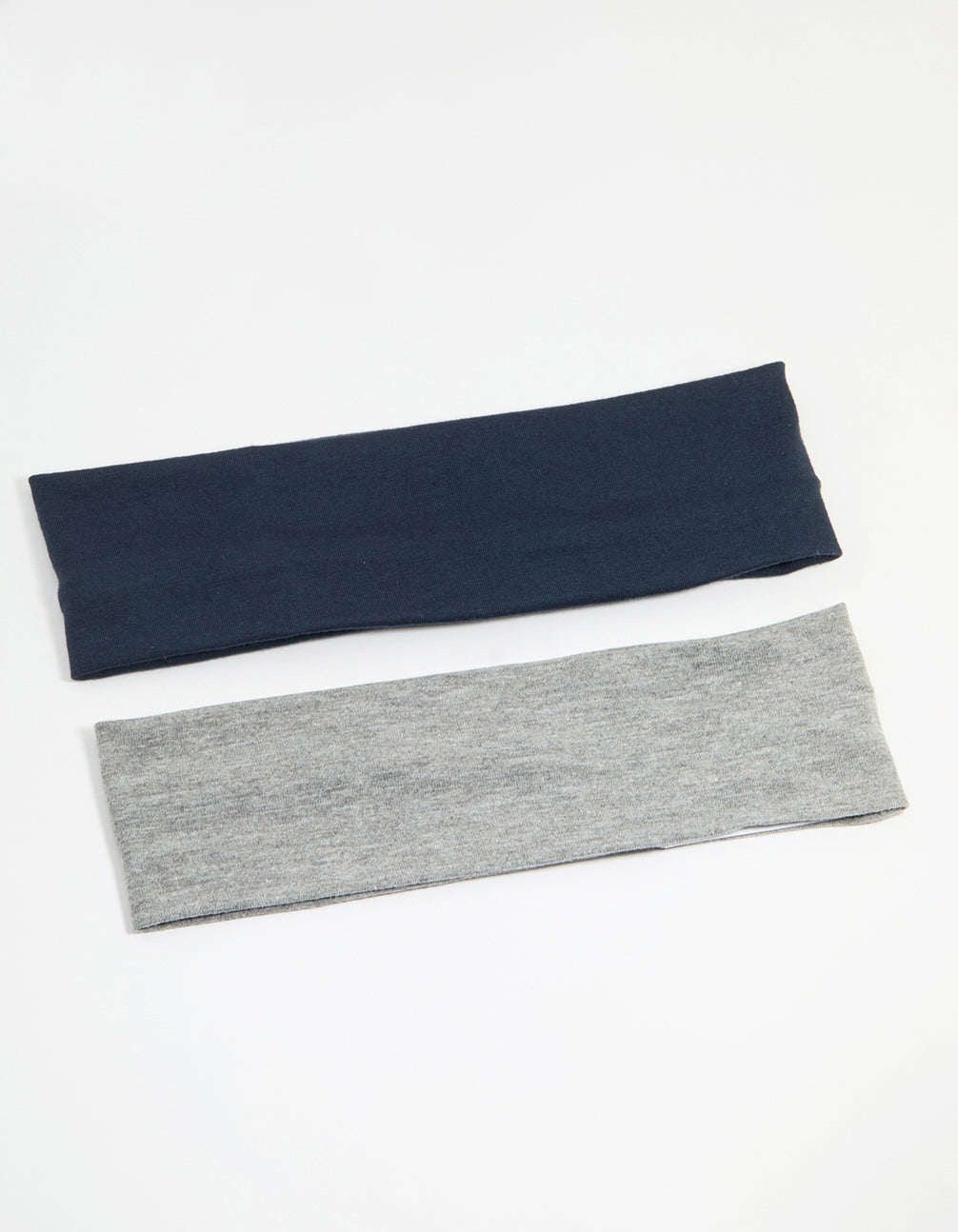 Navy & Grey Fabric Stretch Headbands 2-Pack
