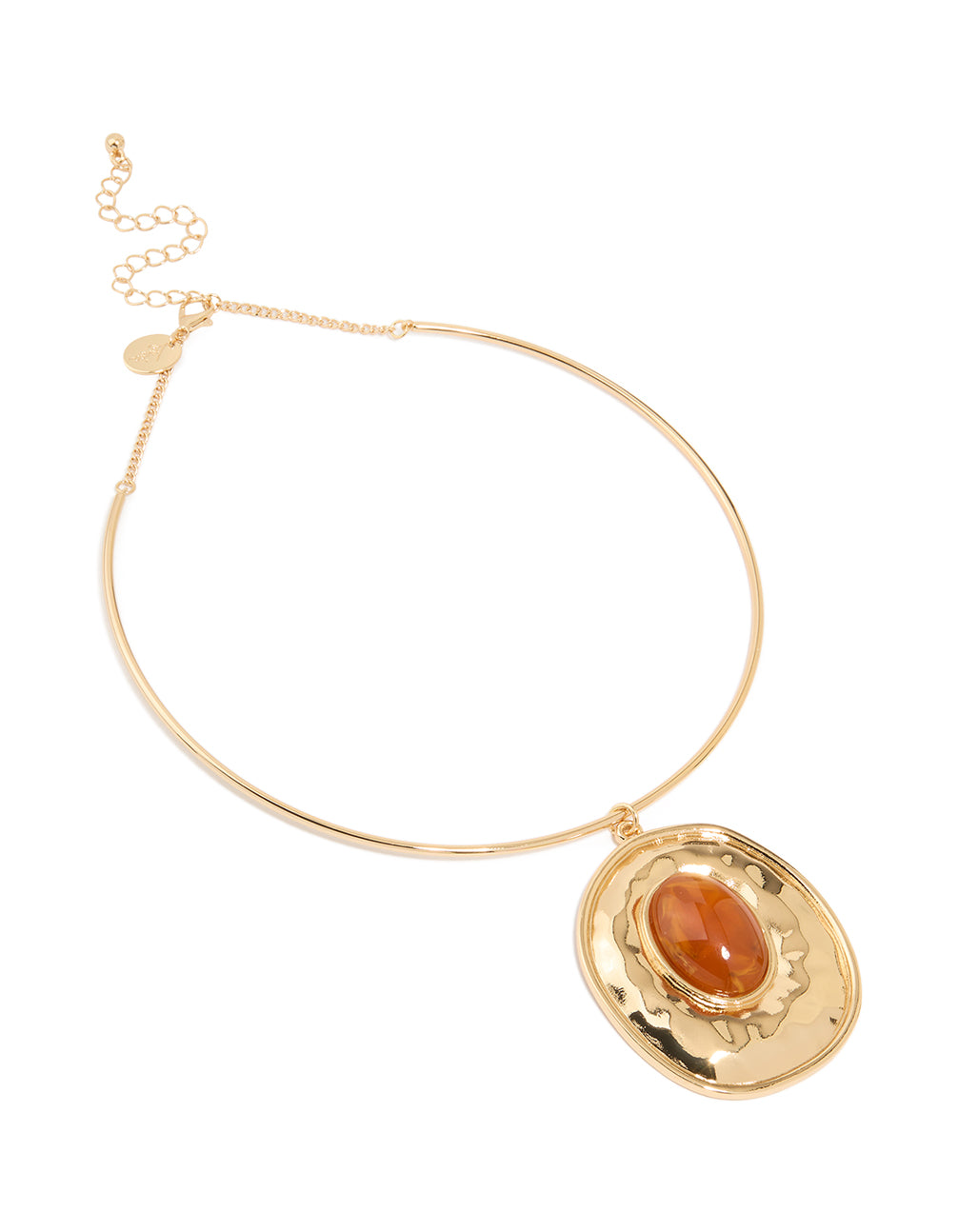Gold Gem Molten Necklace
