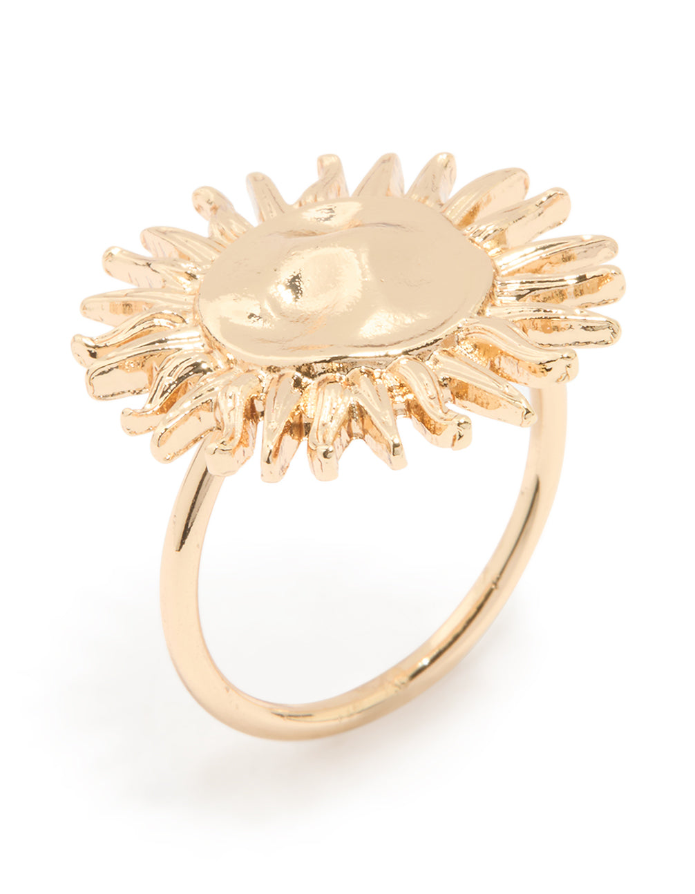 Gold Modern Sun Ring