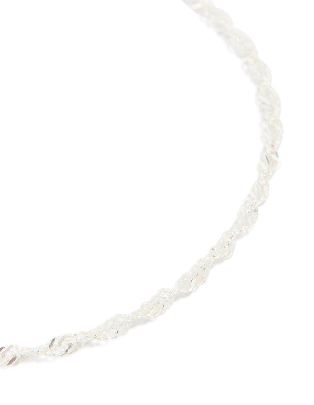 Sterling Silver Twist Link Bracelet