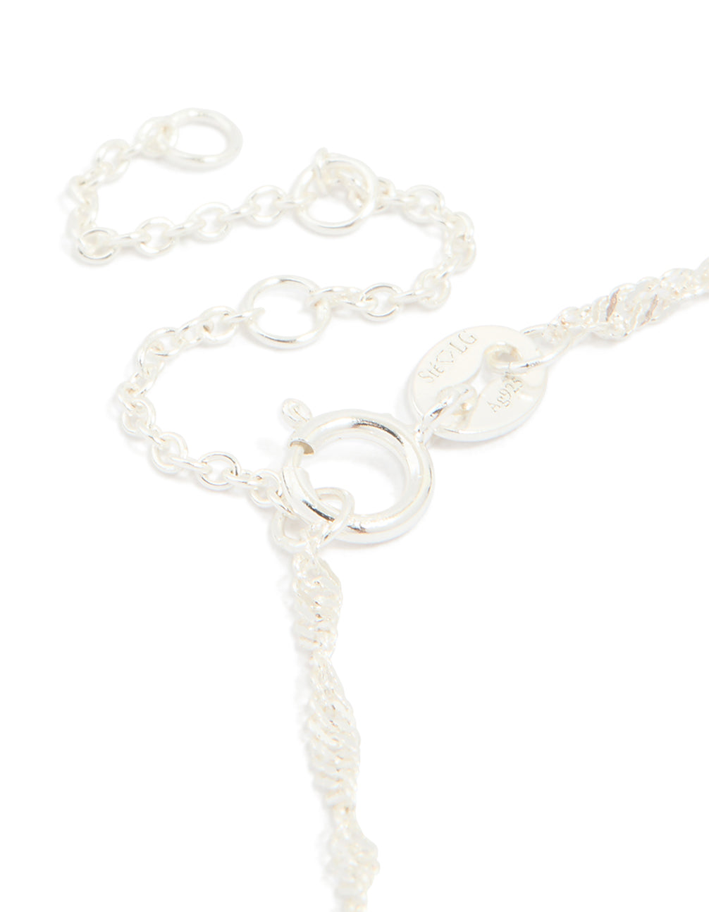 Sterling Silver Twist Link Bracelet