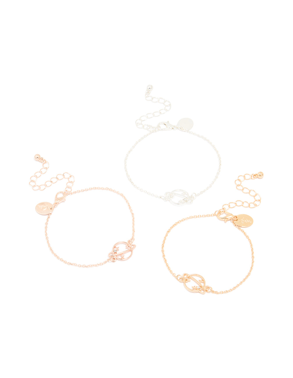 Mixed Metal Planet Bracelets 3-Pack