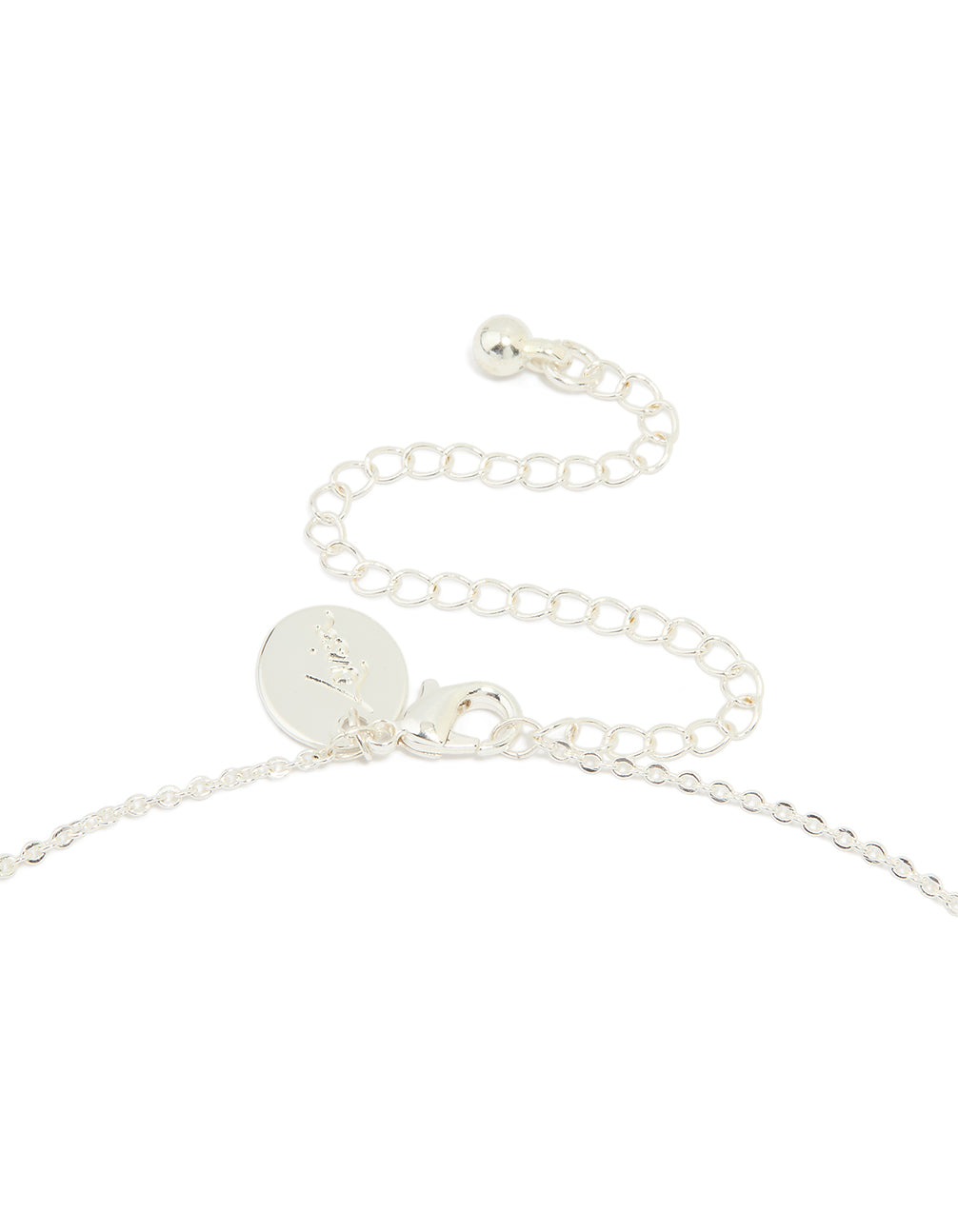 Silver Plated Cubic Zirconia Cherry Pendant Necklace