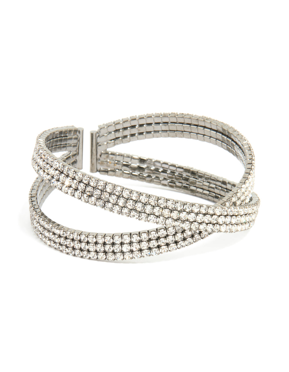 Gunmetal Twisted Wrist Cuff