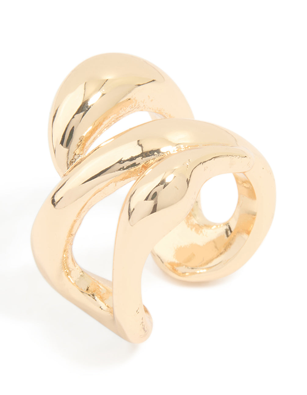 Gold Plated Multi-Row Ear Cuff